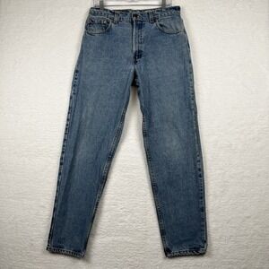VTG Levi's Mens Light Blue Jeans 550 Size 34x32 Relaxed Fit Tapered Leg USA 95